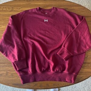 Under Armour Women’s oversized Maroon Crewneck Sweater
